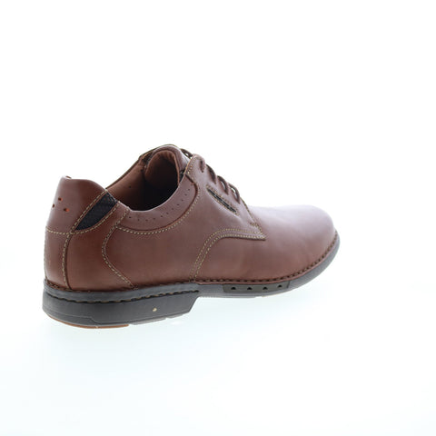 Clarks Uncorner Plain Mens Brown Wide Oxfords & Lace Ups Casual Shoes