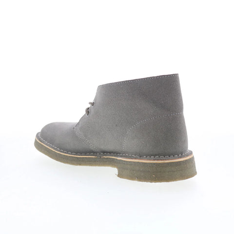 Clarks Desertherschel 26108595 Mens Gray Suede Lace Up Chukkas Boots