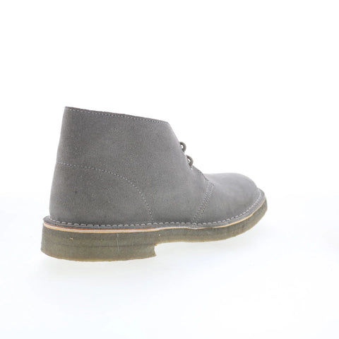 Clarks Desertherschel 26108595 Mens Gray Suede Lace Up Chukkas Boots