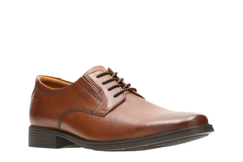 Clarks Tilden Plain 26130097 Mens Brown Oxfords & Lace Ups Plain Toe Shoes