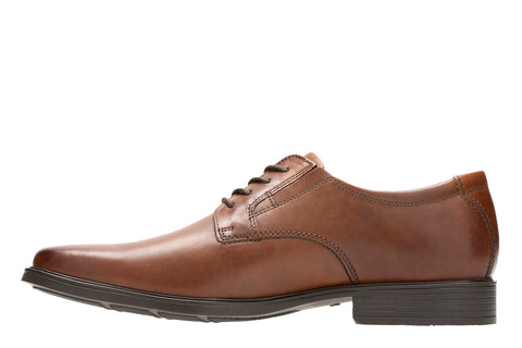 Clarks Tilden Plain 26130097 Mens Brown Oxfords & Lace Ups Plain Toe Shoes
