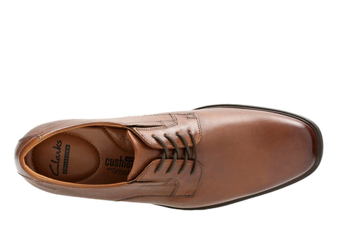 Clarks Tilden Plain 26130097 Mens Brown Oxfords & Lace Ups Plain Toe Shoes