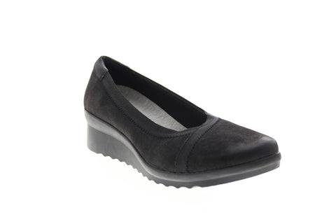 Clarks Caddell Dash 26130513 Womens Black Synthetic Loafer Flats Shoes