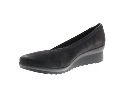 Clarks Caddell Dash 26130513 Womens Black Synthetic Loafer Flats Shoes