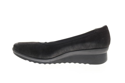 Clarks Caddell Dash 26130513 Womens Black Synthetic Loafer Flats Shoes