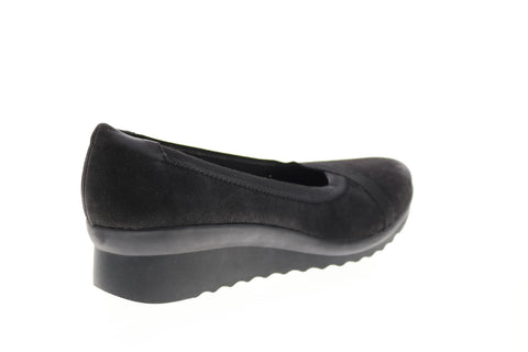 Clarks Caddell Dash 26130513 Womens Black Synthetic Loafer Flats Shoes