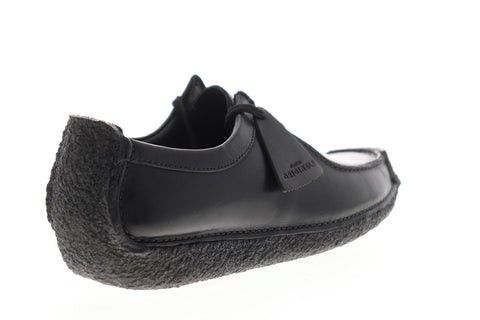 Clarks Natalie 26133272 Mens Black Leather Oxfords & Lace Ups Casual Shoes