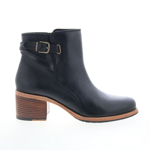 Clarks Clarkdale Jax 26135980 Womens Black Leather Zipper Casual Dress Boots