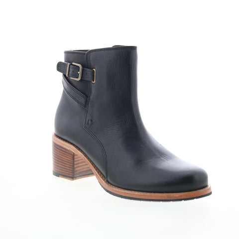 Clarks Clarkdale Jax 26135980 Womens Black Leather Zipper Casual Dress Boots