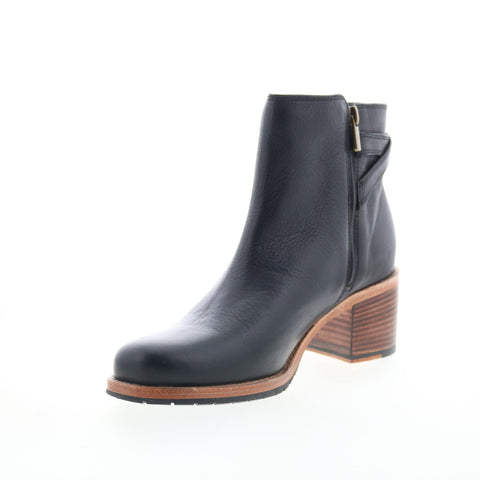 Clarks Clarkdale Jax 26135980 Womens Black Leather Zipper Casual Dress Boots