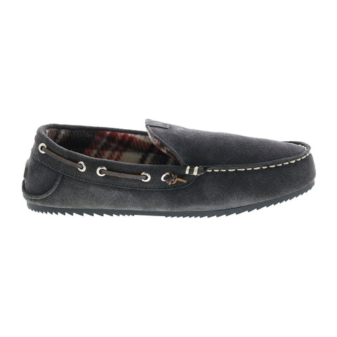 Clarks Kalel Rory 26139006 Mens Gray Suede Slip On Moccasin Slippers Shoes