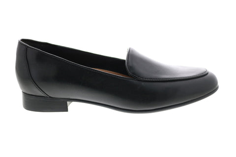 Clarks Un Blush Ease 26144968 Womens Black Narrow Loafer Flats Shoes