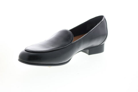 Clarks Un Blush Ease 26144968 Womens Black Narrow Loafer Flats Shoes