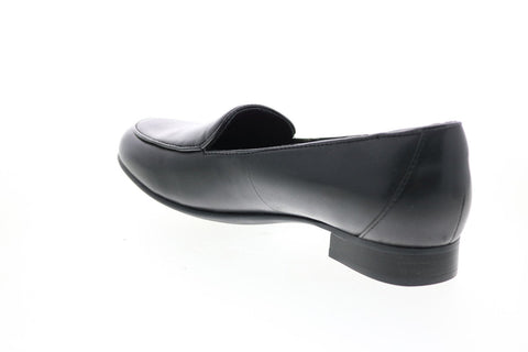 Clarks Un Blush Ease 26144968 Womens Black Narrow Loafer Flats Shoes