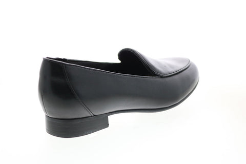 Clarks Un Blush Ease 26144968 Womens Black Narrow Loafer Flats Shoes