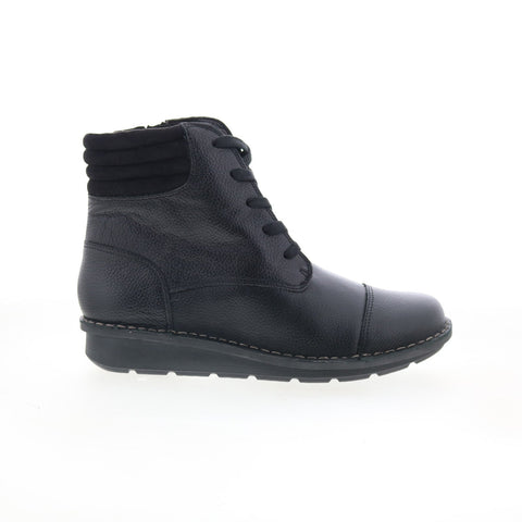 Clarks Michela Fold Black L 26149594 Womens Black Casual Dress Boots