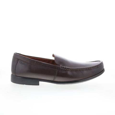 Clarks Claude Plain 26150736 Mens Brown Loafers & Slip Ons Casual Shoes