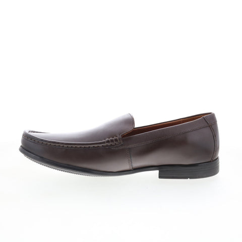 Clarks Claude Plain 26150736 Mens Brown Loafers & Slip Ons Casual Shoes