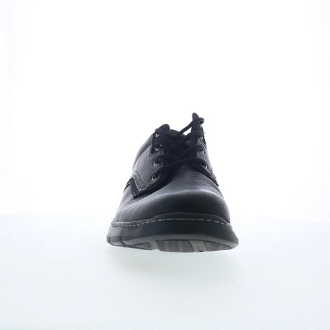 Clarks Un Brawley Pace Black Mens Black Wide Oxfords & Lace Ups Casual Shoes