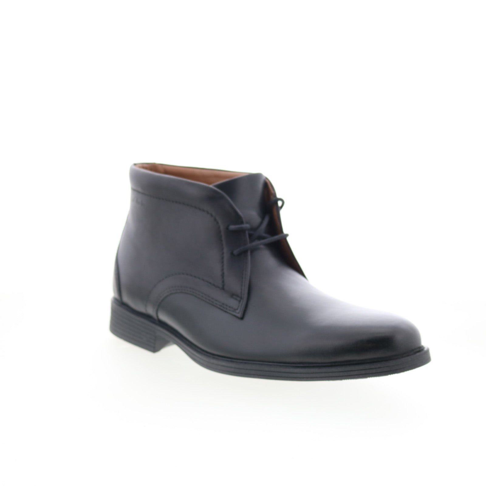 Clarks Whiddon Mid Men\'s Size 11 M Black Leather Chukka Boots (261529147100) Clarks Whiddon Mid 26152914 Mens Black Wide Leather Lace Up  main image 2