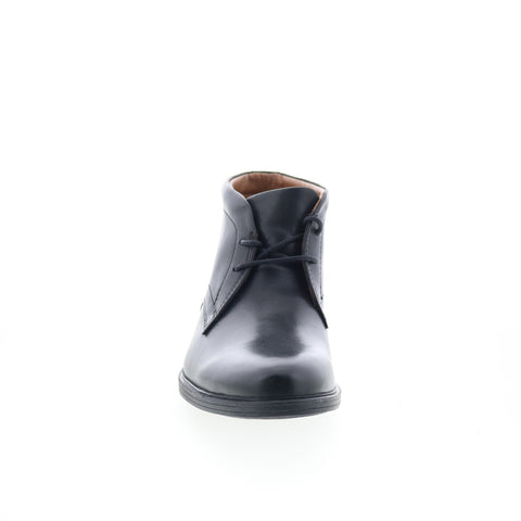 Clarks Whiddon Mid 26152914 Mens Black Wide Leather Lace Up Chukkas Boots