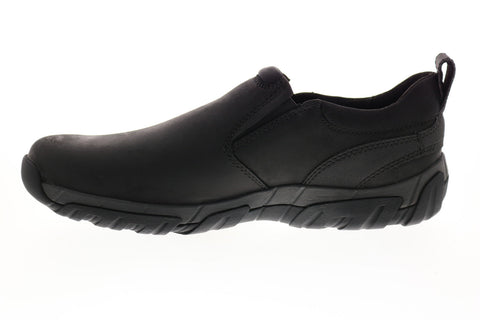 Clarks Grove Step 26153323 Mens Black Wide Leather Lifestyle Sneakers Shoes 