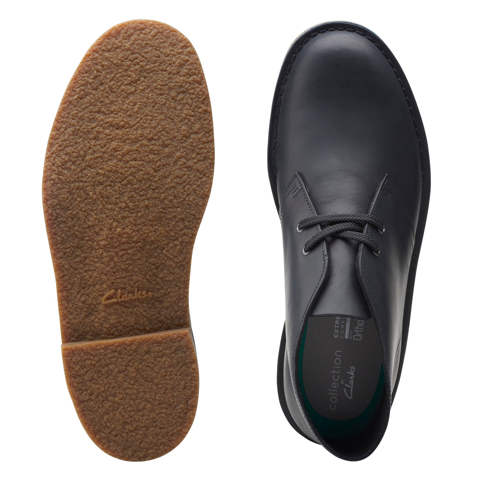 Clarks Bushacre 3 26153529 Mens Black Wide Leather Lace Up  display picture 3