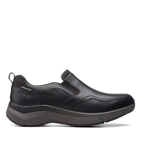 Clarks Wave 2.0 Edge 26155106 Mens Black Loafers & Slip Ons Casual Shoes