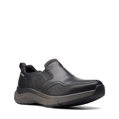 Clarks Wave 2.0 Edge 26155106 Mens Black Loafers & Slip Ons Casual Shoes