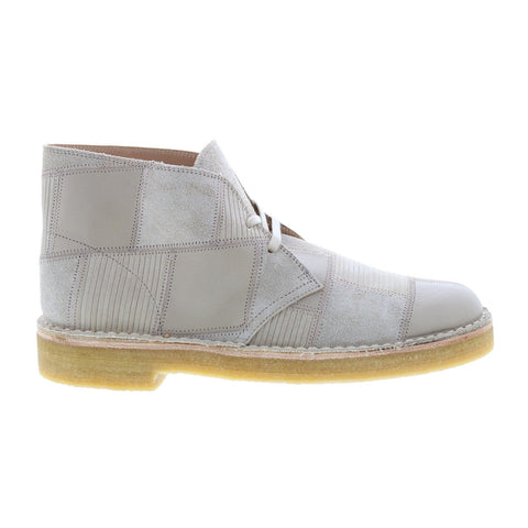 Clarks Desert Boot 26156289 Mens Gray Leather Lace Up Chukkas Boots