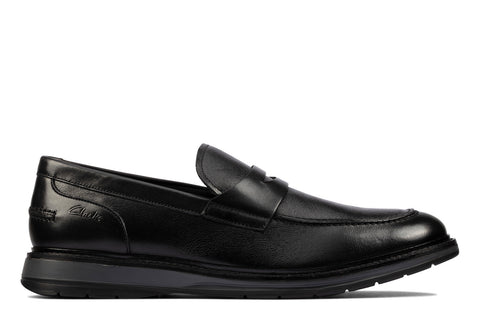 Clarks Chantry Penny 26157983 Mens Black Loafers & Slip Ons Penny Shoes