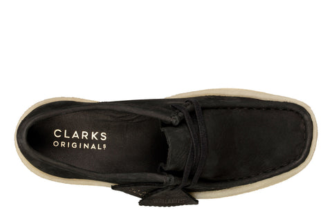 Clarks Wallabee Cup 26158156 Womens Black Oxfords & Lace Ups Casual Shoes