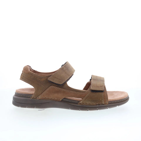 Clarks Nature Trek 26159193 Mens Brown Leather Strap Sport Sandals Shoes