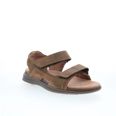 Clarks Nature Trek 26159193 Mens Brown Leather Strap Sport Sandals Shoes