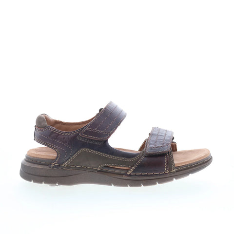 Clarks Nature Trek 26159194 Mens Brown Leather Strap Sport Sandals Shoes