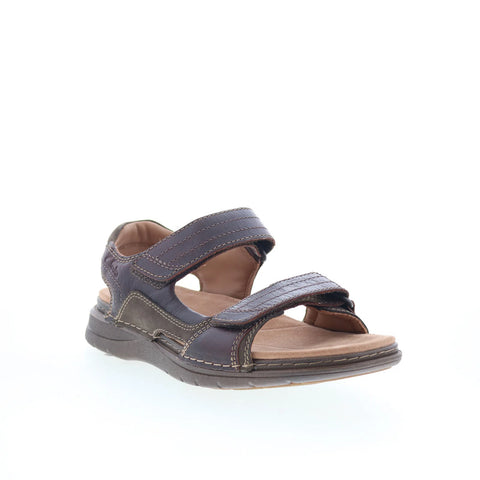 Clarks Nature Trek 26159194 Mens Brown Leather Strap Sport Sandals Shoes