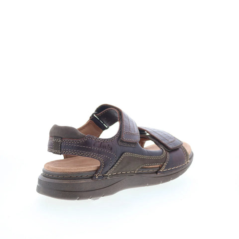 Clarks Nature Trek 26159194 Mens Brown Leather Strap Sport Sandals Shoes