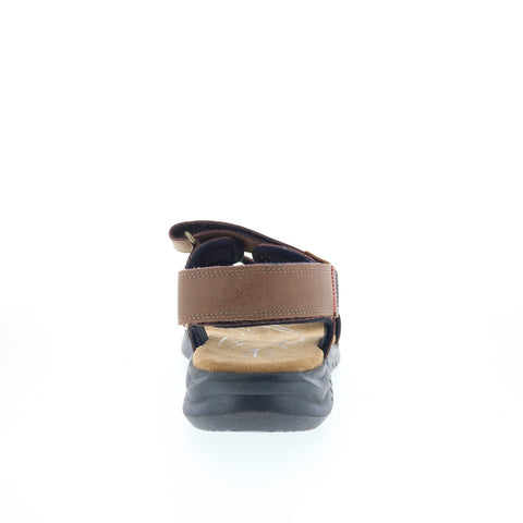Clarks Hapsford Creek 26159470 Mens Brown Leather Strap Sport Sandals Shoes