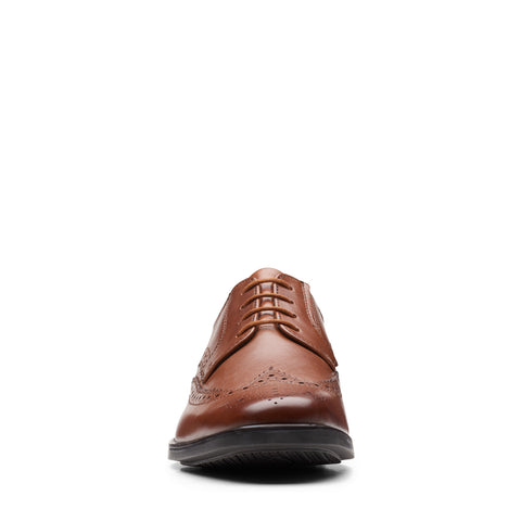 Clarks Howard Wing Mens Brown Oxfords & Lace Ups Wingtip & Brogue Shoes