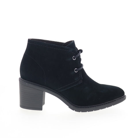 Clarks Scene Lace Boot 26161985 Womens Black Suede Ankle & Booties Boots
