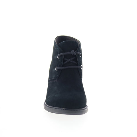 Clarks Scene Lace Boot 26161985 Womens Black Suede Ankle & Booties Boots