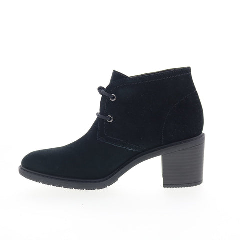 Clarks Scene Lace Boot 26161985 Womens Black Suede Ankle & Booties Boots