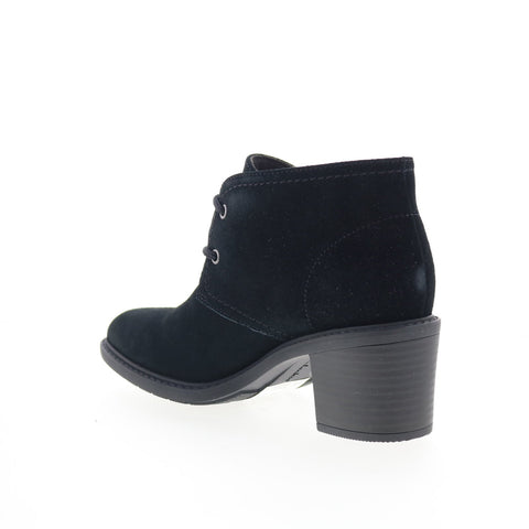 Clarks Scene Lace Boot 26161985 Womens Black Suede Ankle & Booties Boots