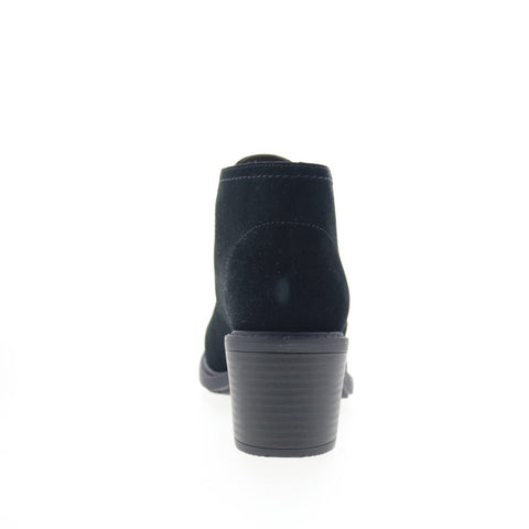 Clarks Scene Lace Boot 26161985 Womens Black Suede Ankle & Booties Boots