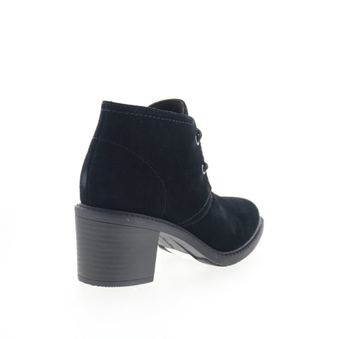 Clarks Scene Lace Boot 26161985 Womens Black Suede Ankle & Booties Boots