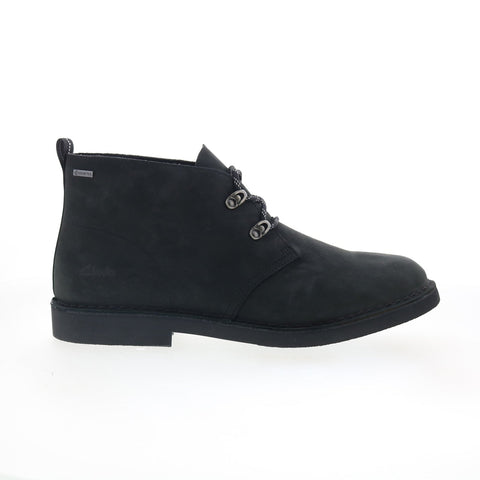 Clarks Desert BT2GTX 26162172 Mens Black Nubuck Lace Up Chukkas Boots