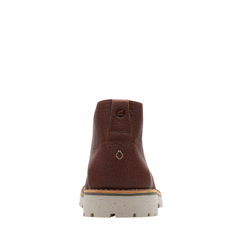 Clarks Overdale Mid 26162916 Mens Brown Leather Lace Up Chukkas Boots