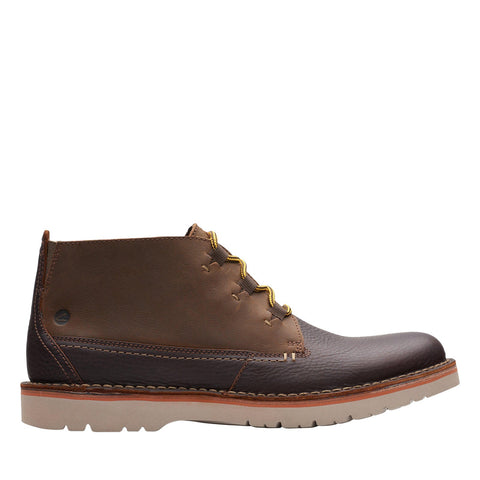 Clarks Men's Eastford Mid Chukka Boot Dark Brown Combi 9　並行輸入品 HOT ! Eastford Clarks Mens Boots  Boots For Men Clarks