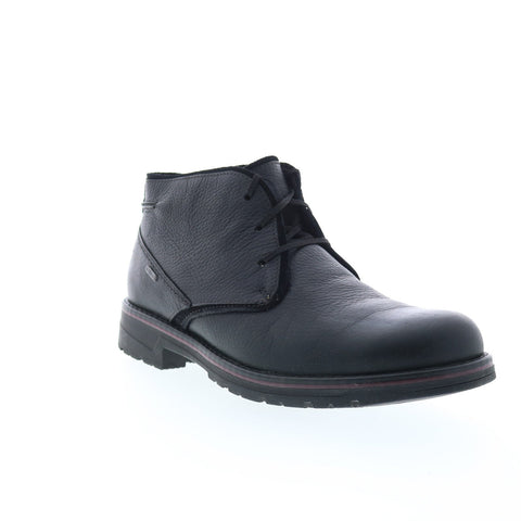 Clarks Morris Peak 26162944 Mens Black Leather Lace Up Chukkas Boots