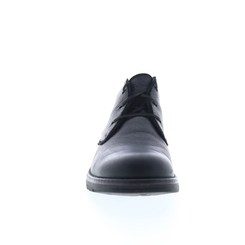 Clarks Morris Peak 26162944 Mens Black Leather Lace Up Chukkas Boots